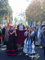 En Procesin por las calles de Santos Lugares