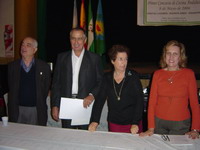Izq. a Der.: Enrique Widmann, Jos Antonio Garca, Alcira Rodrigo y Ana Simn (Presidente CeCABA)
