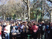 En 
                  el interior del Santuario Nuestra Seora de Lourdes</font>