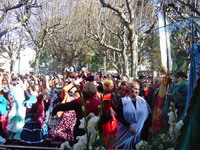 Bailando por sevillanas en la Baslica