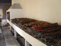 La parrilla en la sede social del Centro Andaluz en Buenos Aires